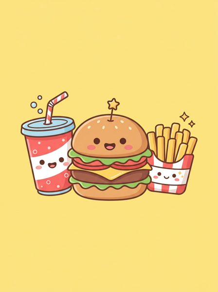 Diseño H22 del Pack Burger Deco