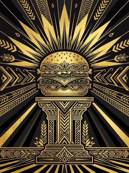Diseño H28 del Pack Burger Deco