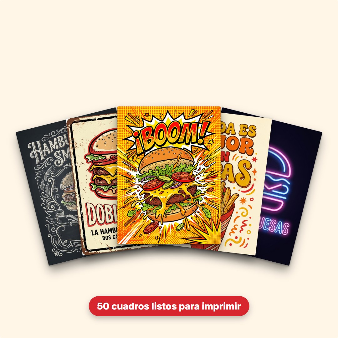 Pack Burger Deco